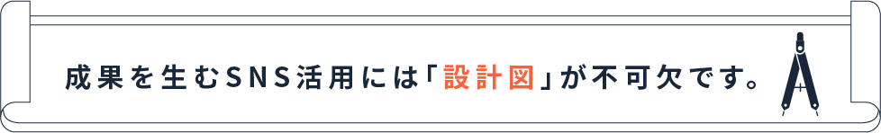 成果を生むSNS活用には「設計図」が不可欠です。