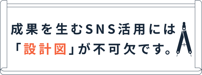 成果を生むSNS活用には「設計図」が不可欠です。
